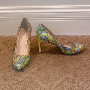 Pastel paisley Nine West heels - size 9.5
